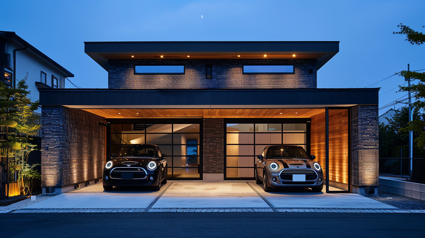 mongorian346_A_photo_of_an_elegant_garage_with_two_cars_parked__aa764f48-227a-4565-923e-5cfb78b542d7